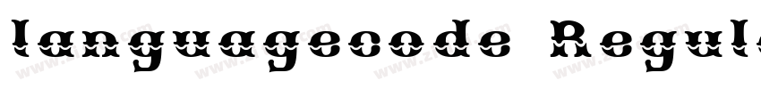 languagecode Regular字体转换